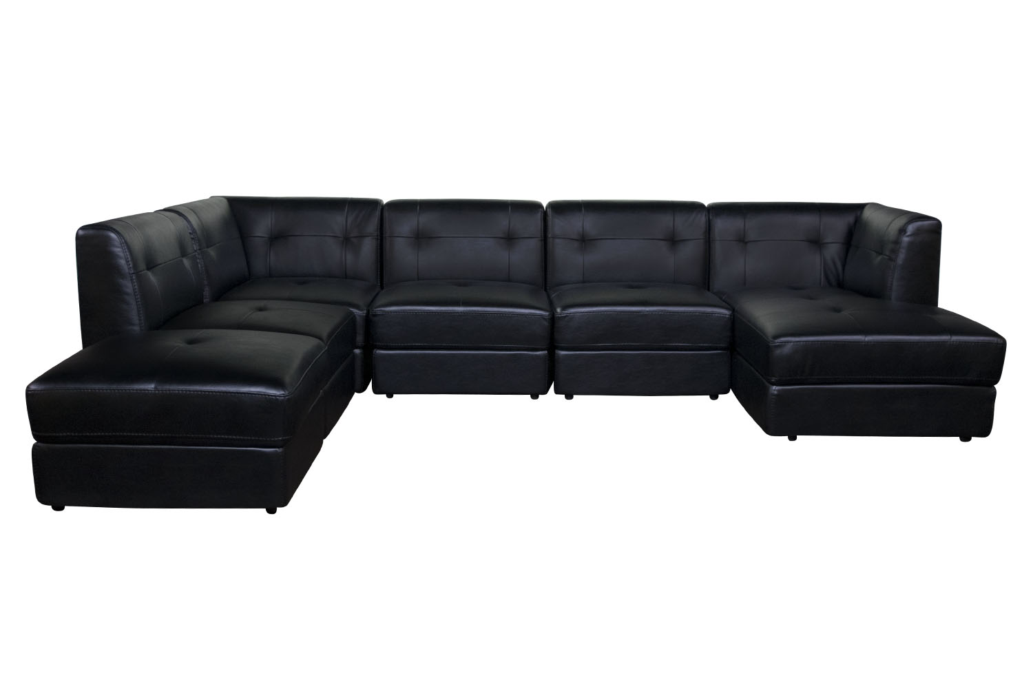 Furniture In Bakersfield Ca Mor For Less 080638708 Ed 6 Piece Right Facing Sectional In Black