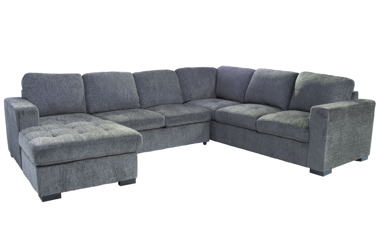 West Coast S Home Furniture Mor For Less 279332128 Claire 3 Piece Left Facing Chaise Sectional In Gray