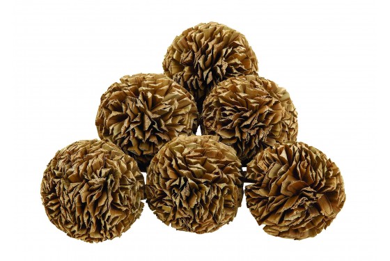 Natural Decorative Balls Set Of 6 Mor Furniture