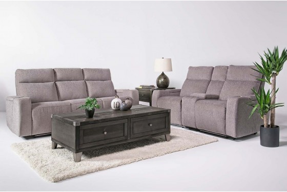 Rhys Living Room In Gray Mor Furniture