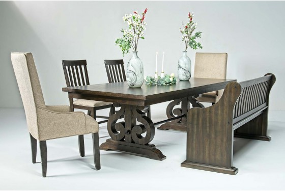 Stone Dining Room In Charcoal Mor Furniture