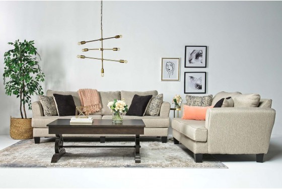 Rachel Living Room In Omega Mist Mor Furniture