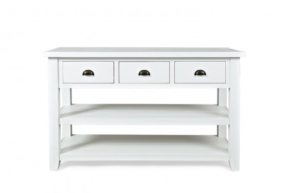 Artisans Sofa Table In White Mor Furniture