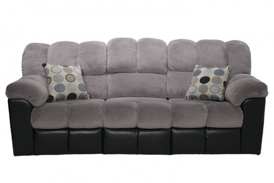 Fountain Gray Reclining Sofa Mor Furniture