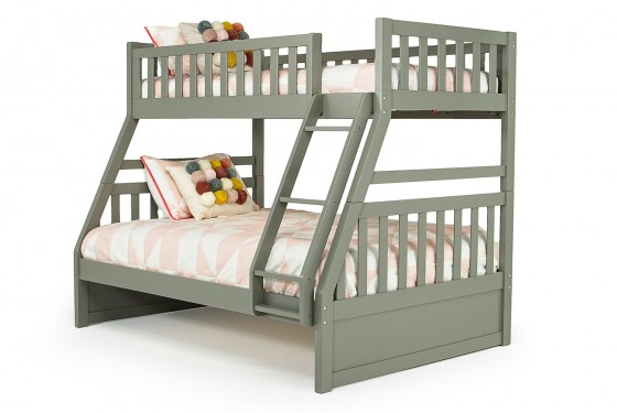 Hayden Twin Over Full Bunk Bed In Gray Mor Furniture