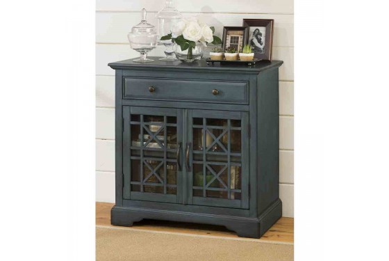 Skyy 32 Media Cabinet In Blue Mor Furniture