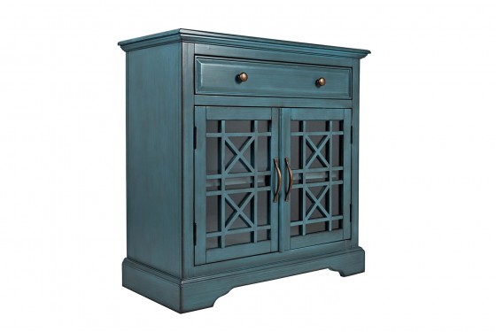 Skyy 32 Media Cabinet In Blue Mor Furniture