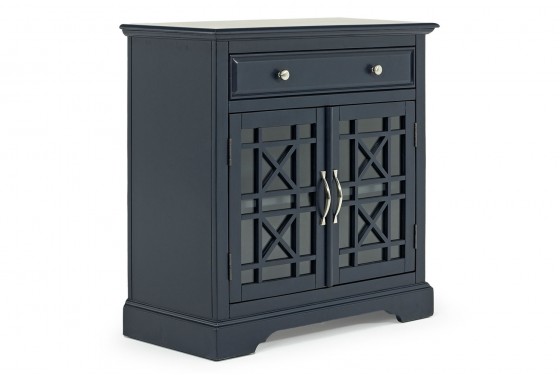Skyy Media Console In Navy 32 Inch Mor Furniture