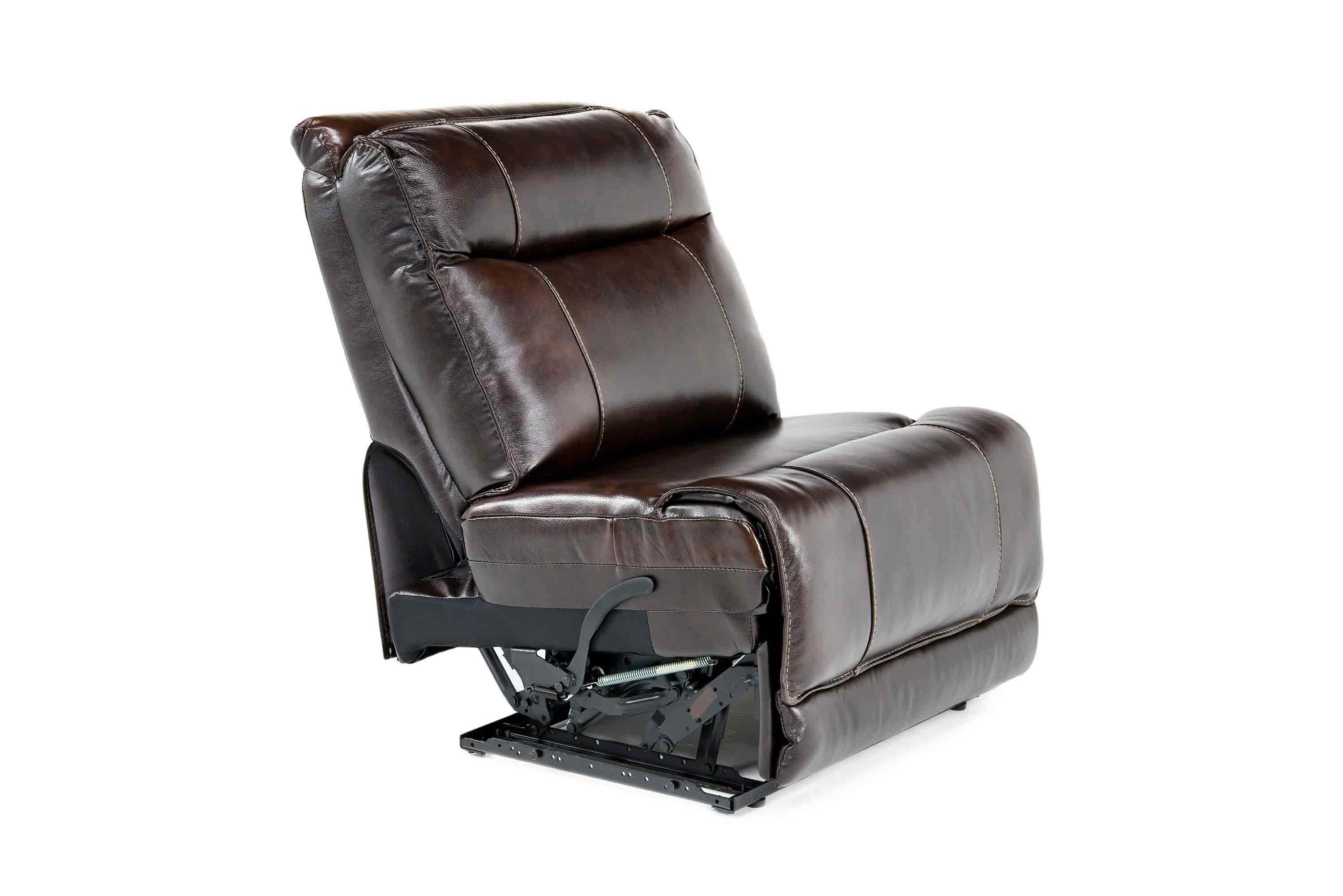 Boba Armless Recliner in Brown Mor Furniture for Less