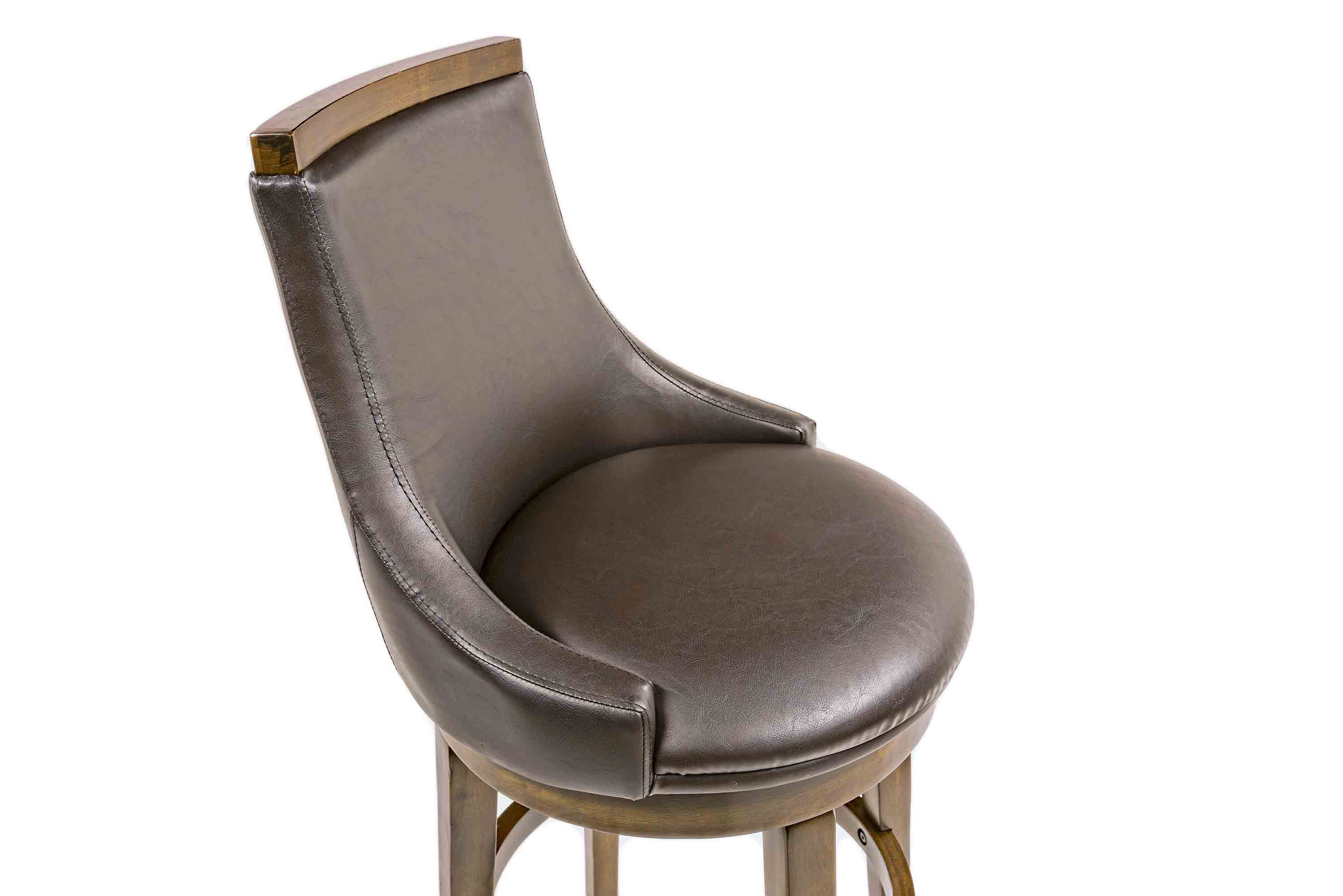 New Haven Bar Stool in Brown | Mor Furniture for Less