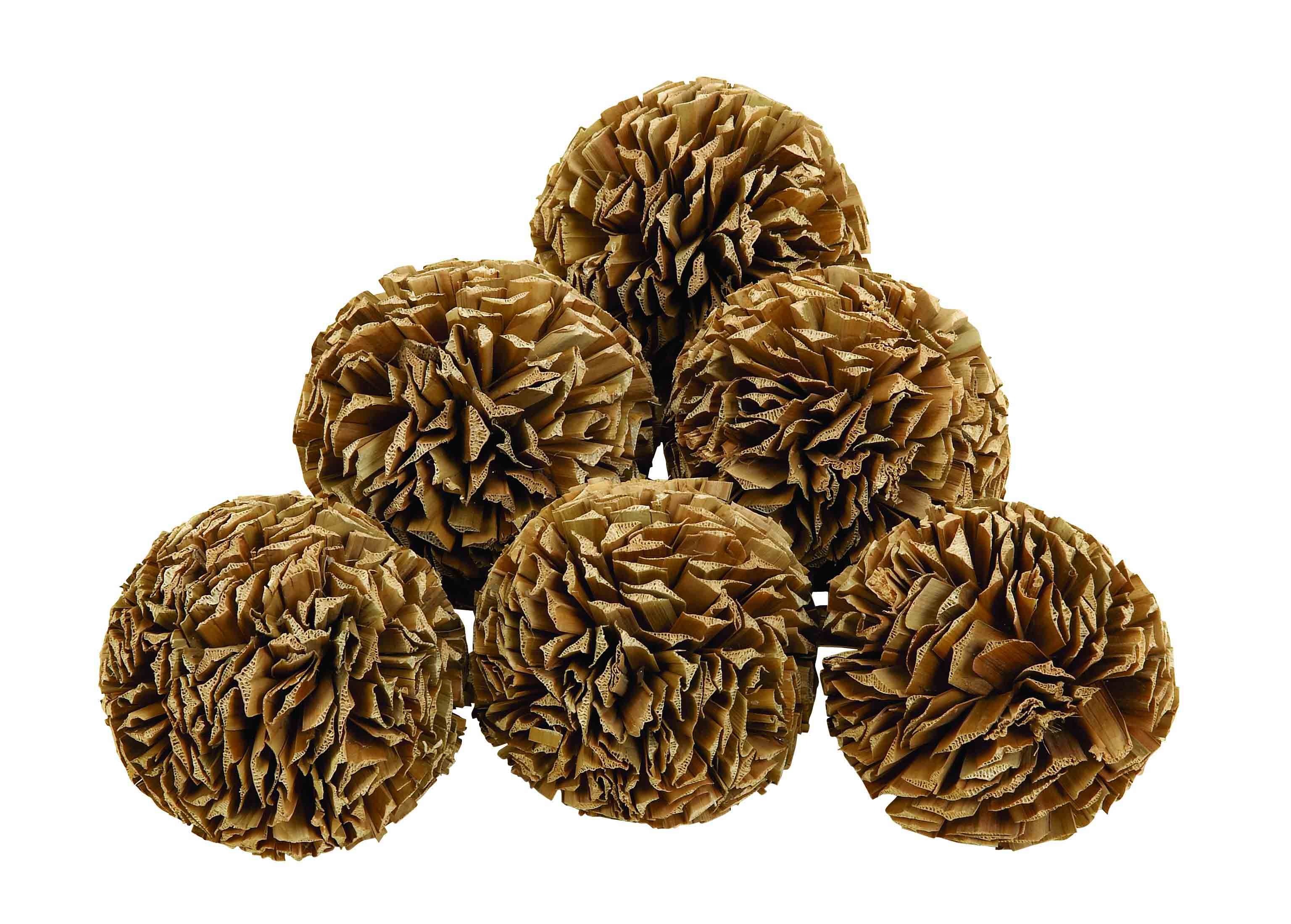 Natural Decorative Balls, Set of 6 Mor Furniture