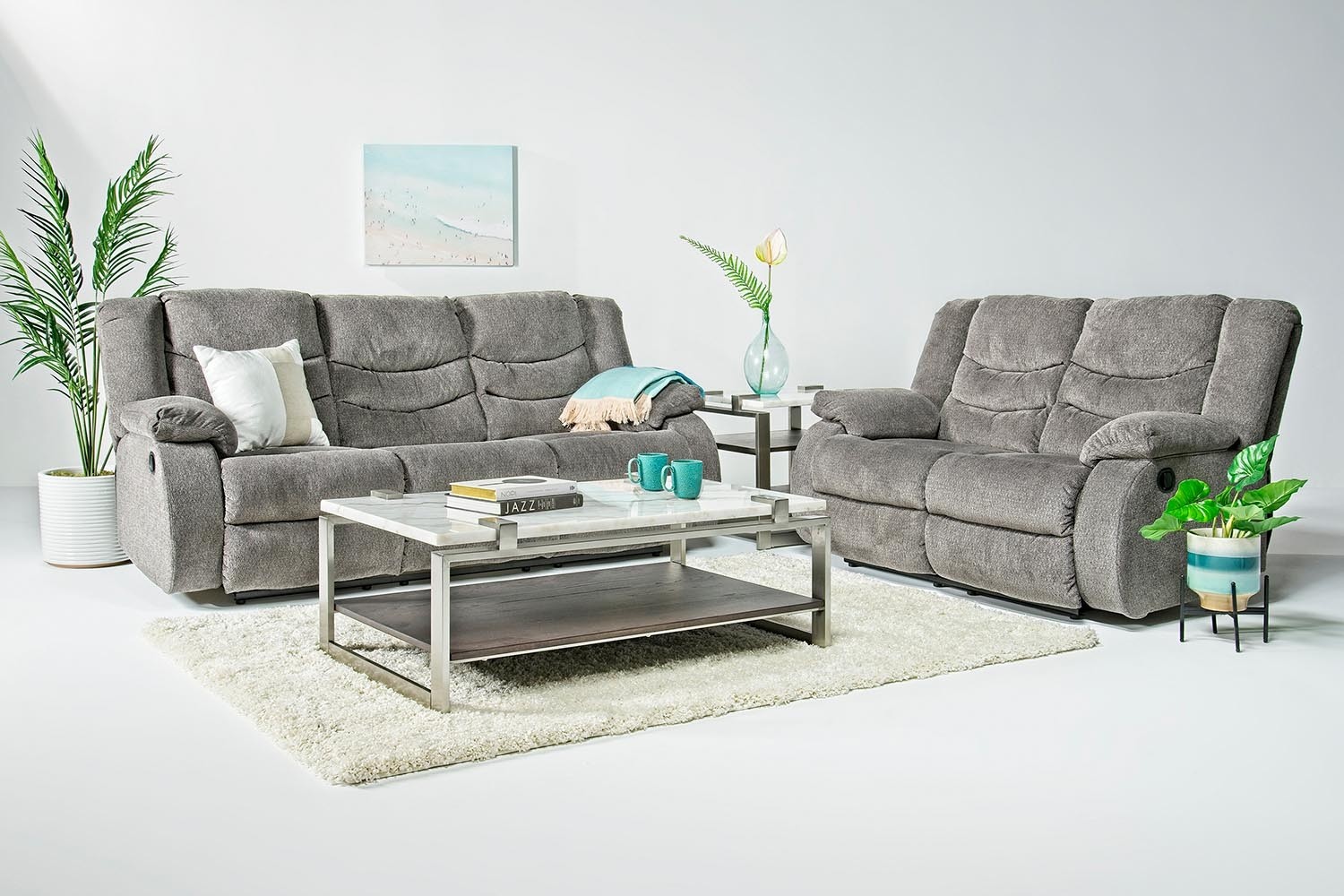 Tulen Reclining Sofa & Loveseat in Slate Mor Furniture