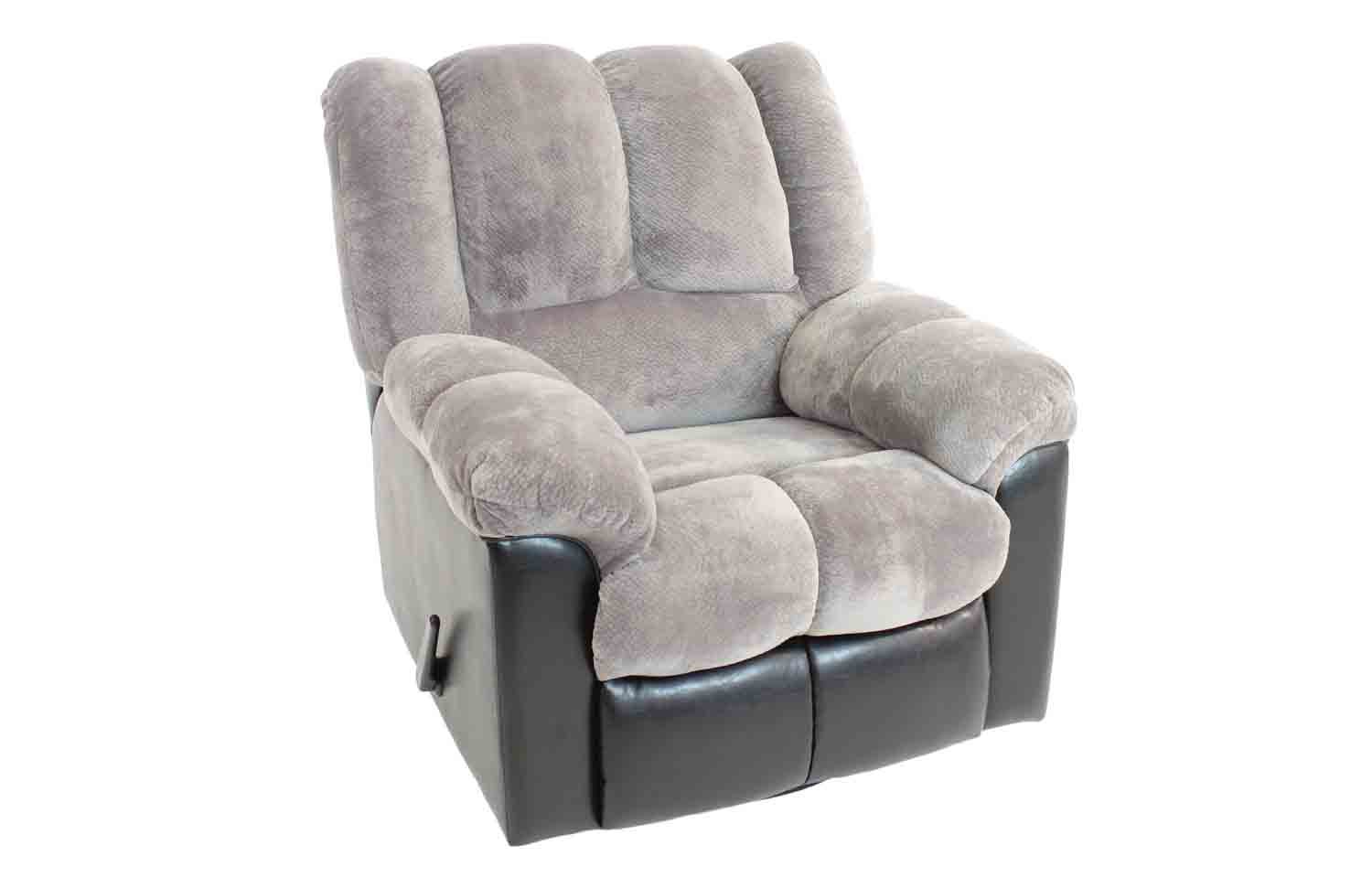 Fountain Glider Swivel Recliner in Gray | Mor Furniture