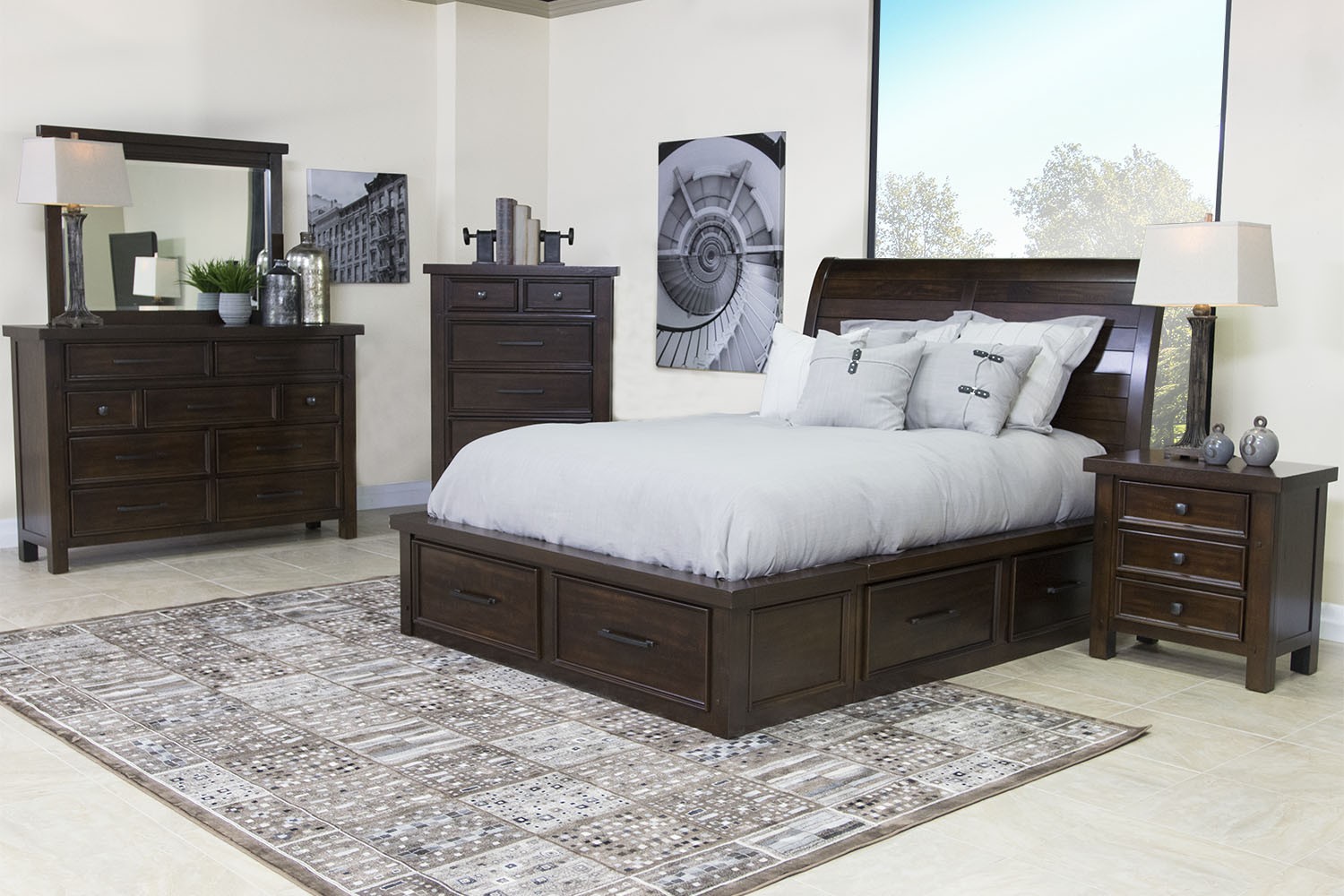 Sonoma King Storage Bed In Brown Double The Difference Guarantee Sonoma King Storage Bed In Brown A Image 7