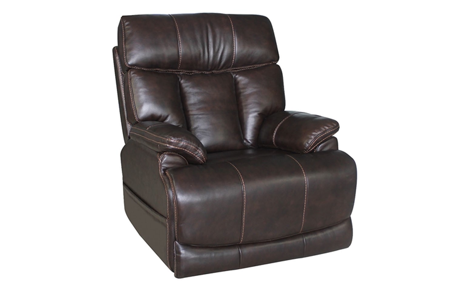 Yukon 3 Power Recliner in Walnut Leather Mor Furniture