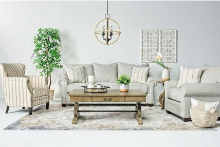 Cordoba Living Room in Linen